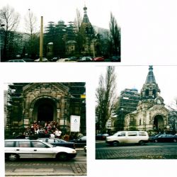 Turmgeruest russisch-orthodoxe Kirche Dresden 1995 01